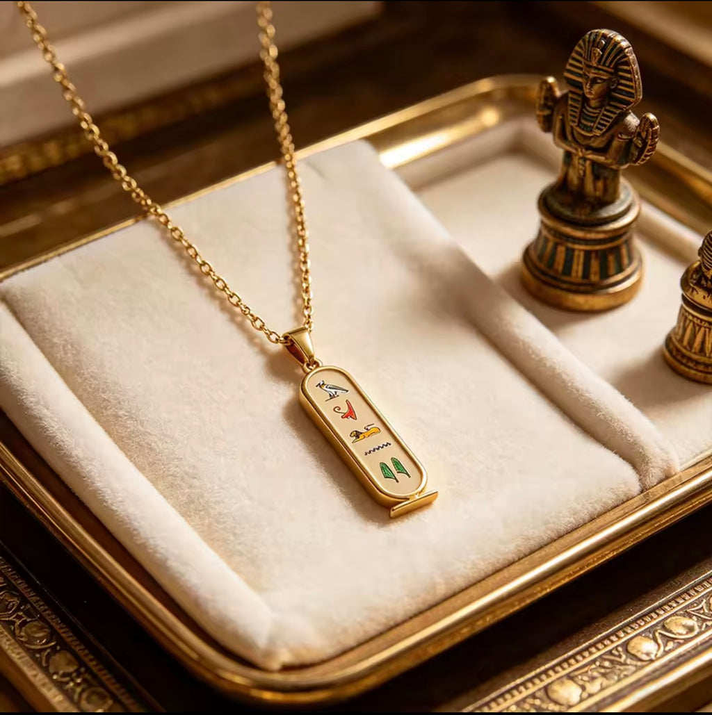 Custom Egyptian Hieroglyphs Ancient Egyptian Necklace
