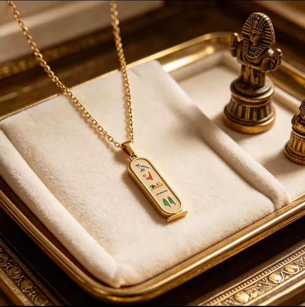 Custom Egyptian Hieroglyphs Ancient Egyptian Necklace