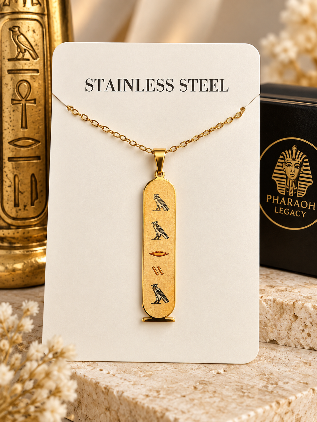Custom Egyptian Hieroglyphs Ancient Egyptian Necklace