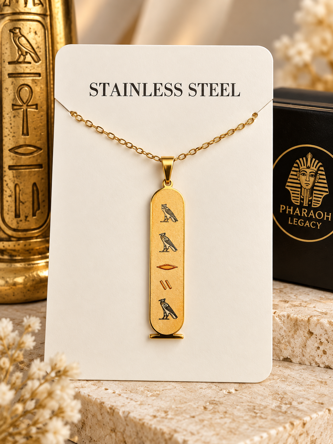 Custom Egyptian Hieroglyphs Ancient Egyptian Necklace