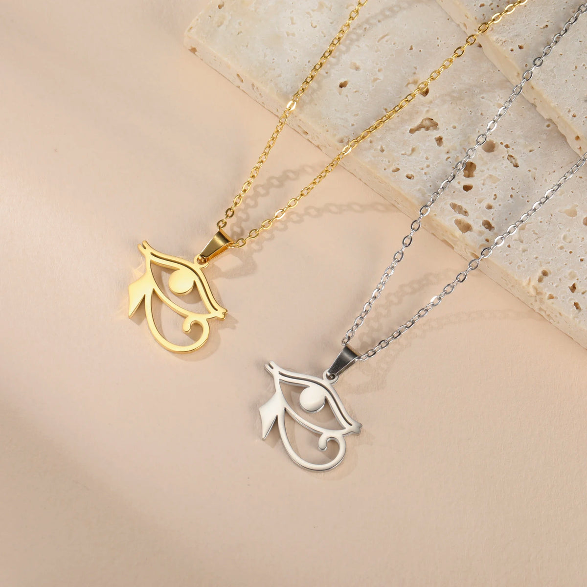 Horus Eye Necklace Stainless Steel