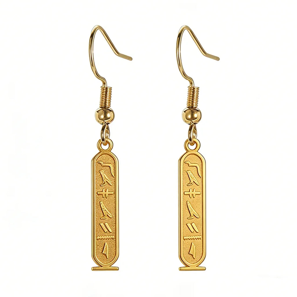 Custom Egyptian Name Earrings