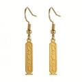 Custom Egyptian Name Earrings