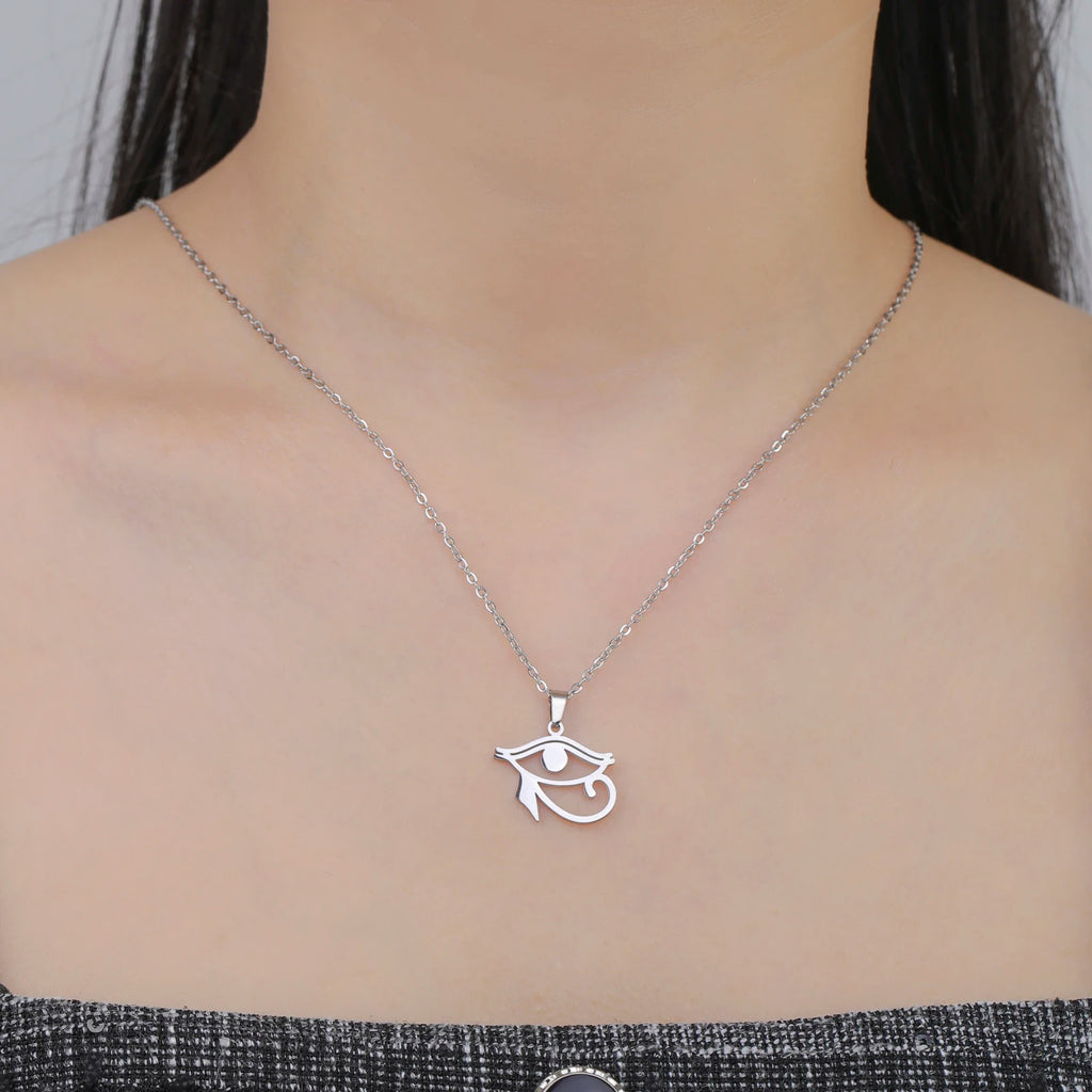 Horus Eye Necklace Stainless Steel