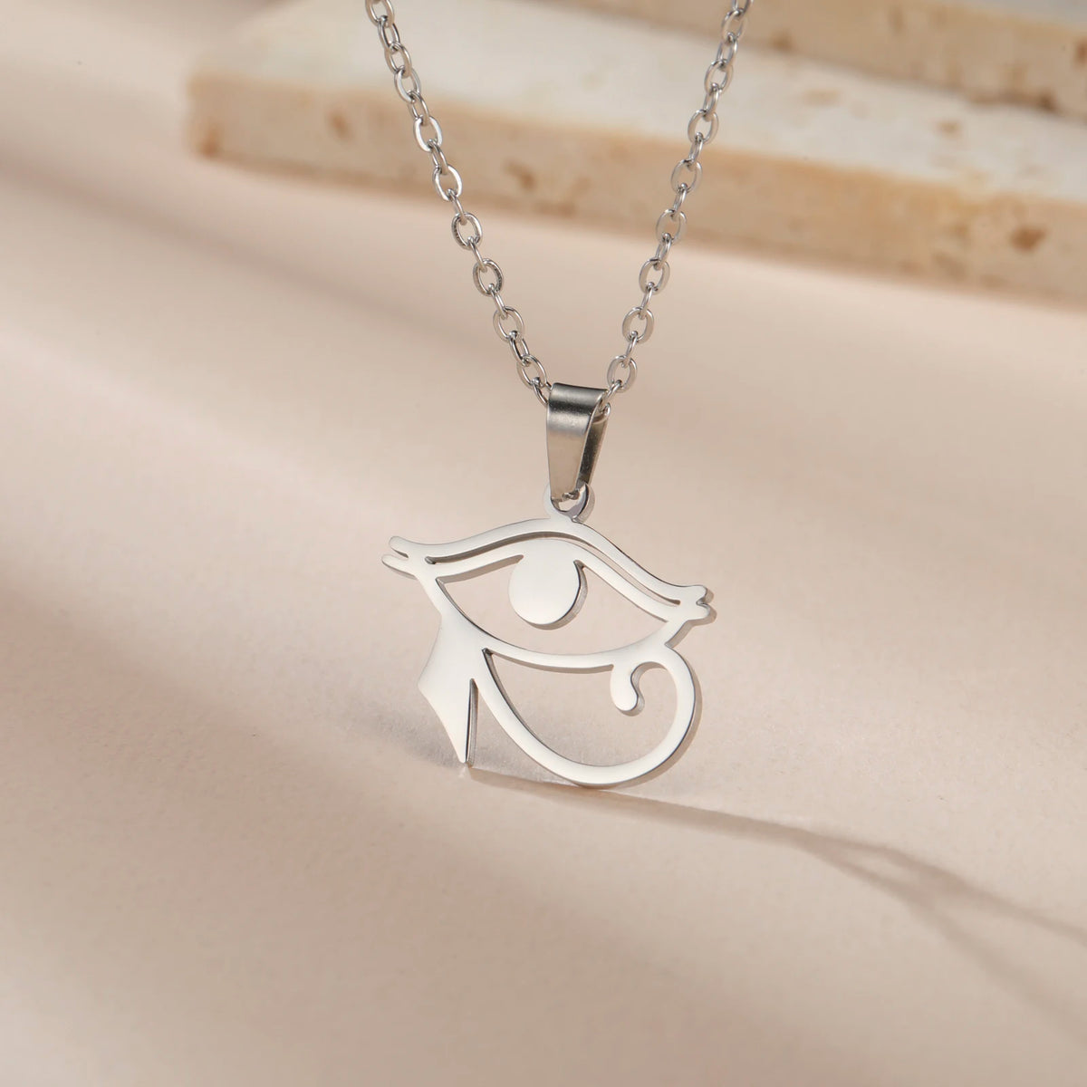 Horus Eye Necklace Stainless Steel