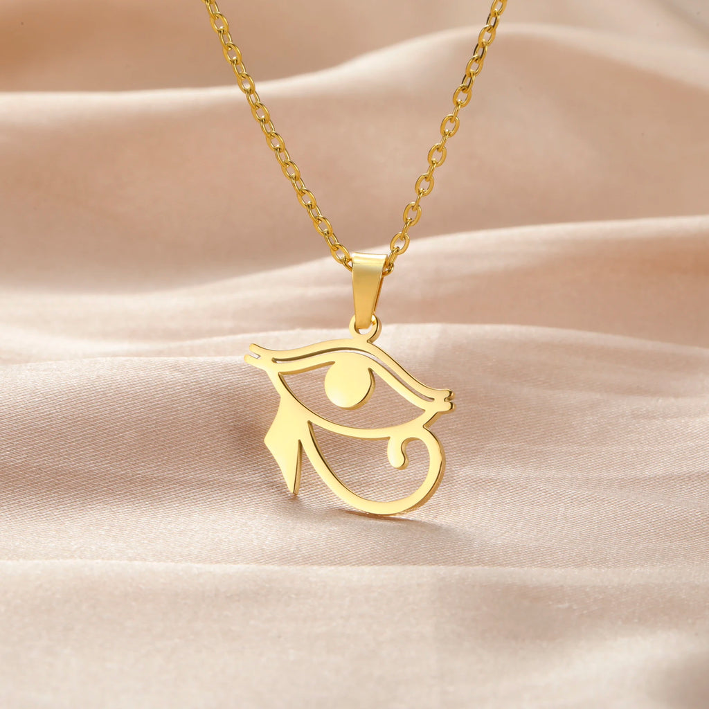 Horus Eye Necklace Stainless Steel