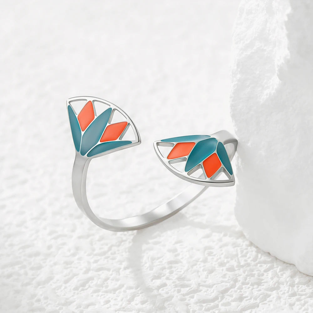 Lotus Flower Adjustable Rings.