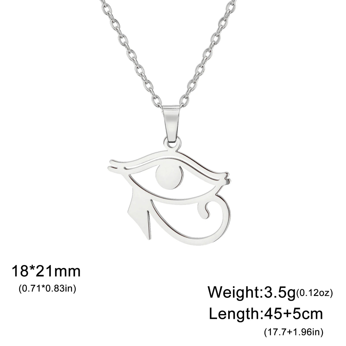 Horus Eye Necklace Stainless Steel