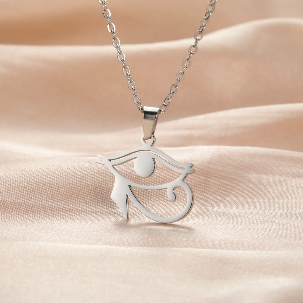 Horus Eye Necklace Stainless Steel