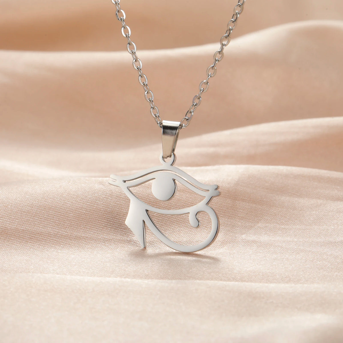 Horus Eye Necklace Stainless Steel