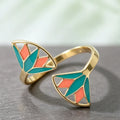 Lotus Flower Adjustable Rings.