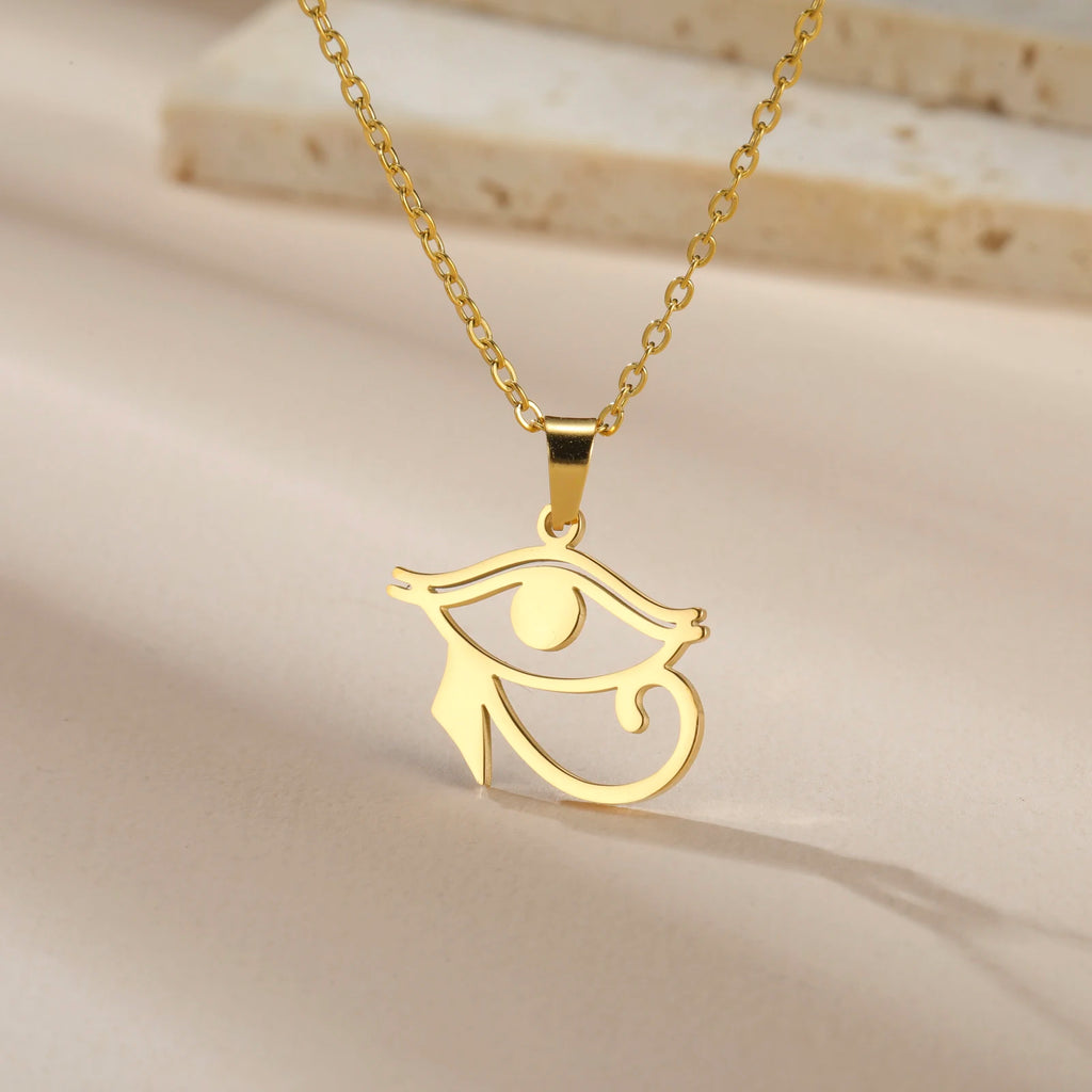 Horus Eye Necklace Stainless Steel