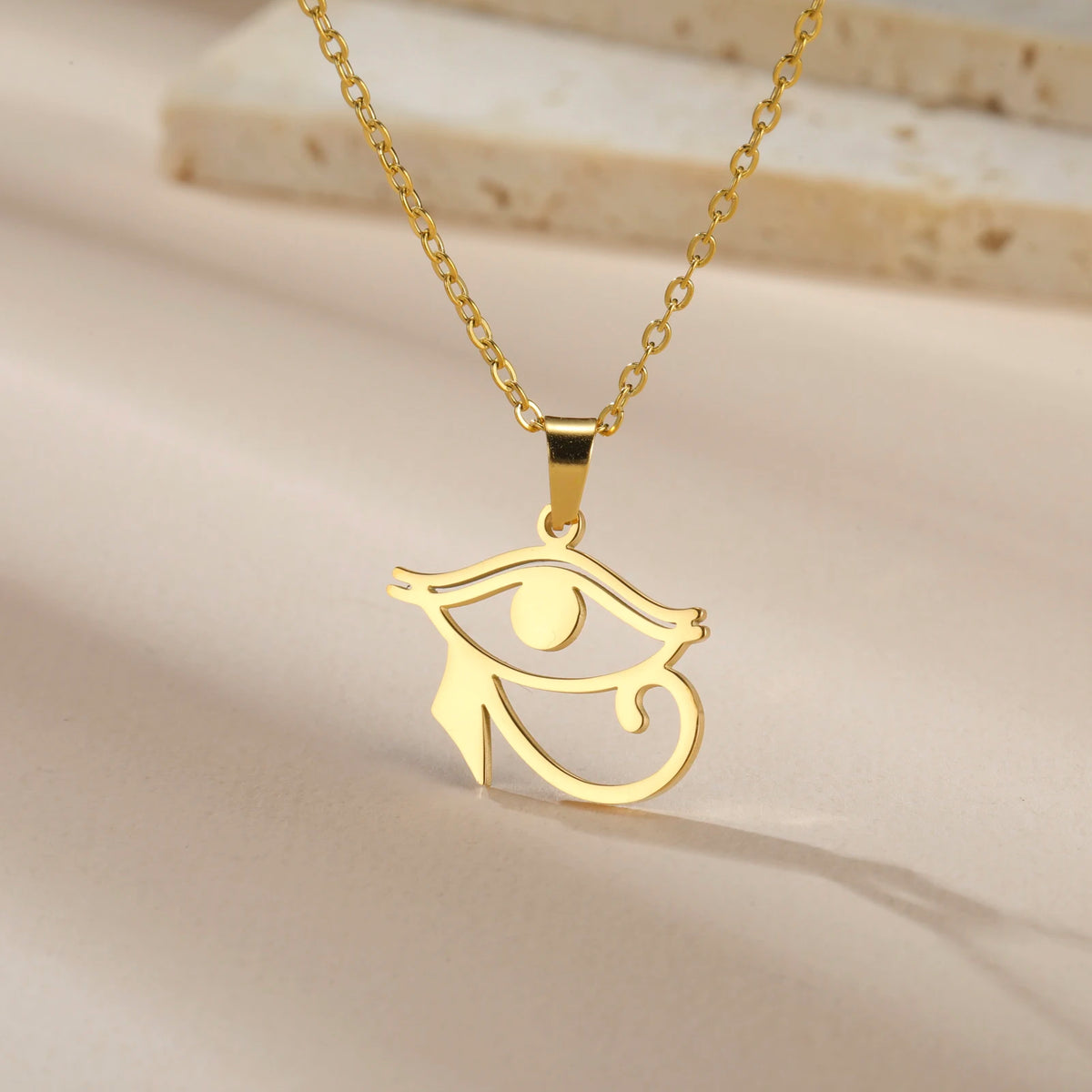 Horus Eye Necklace Stainless Steel