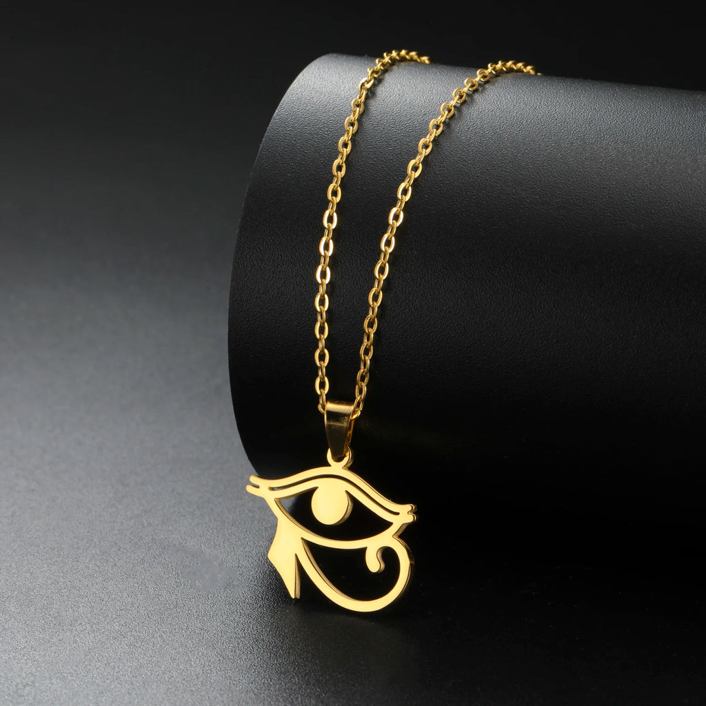 Horus Eye Necklace Stainless Steel