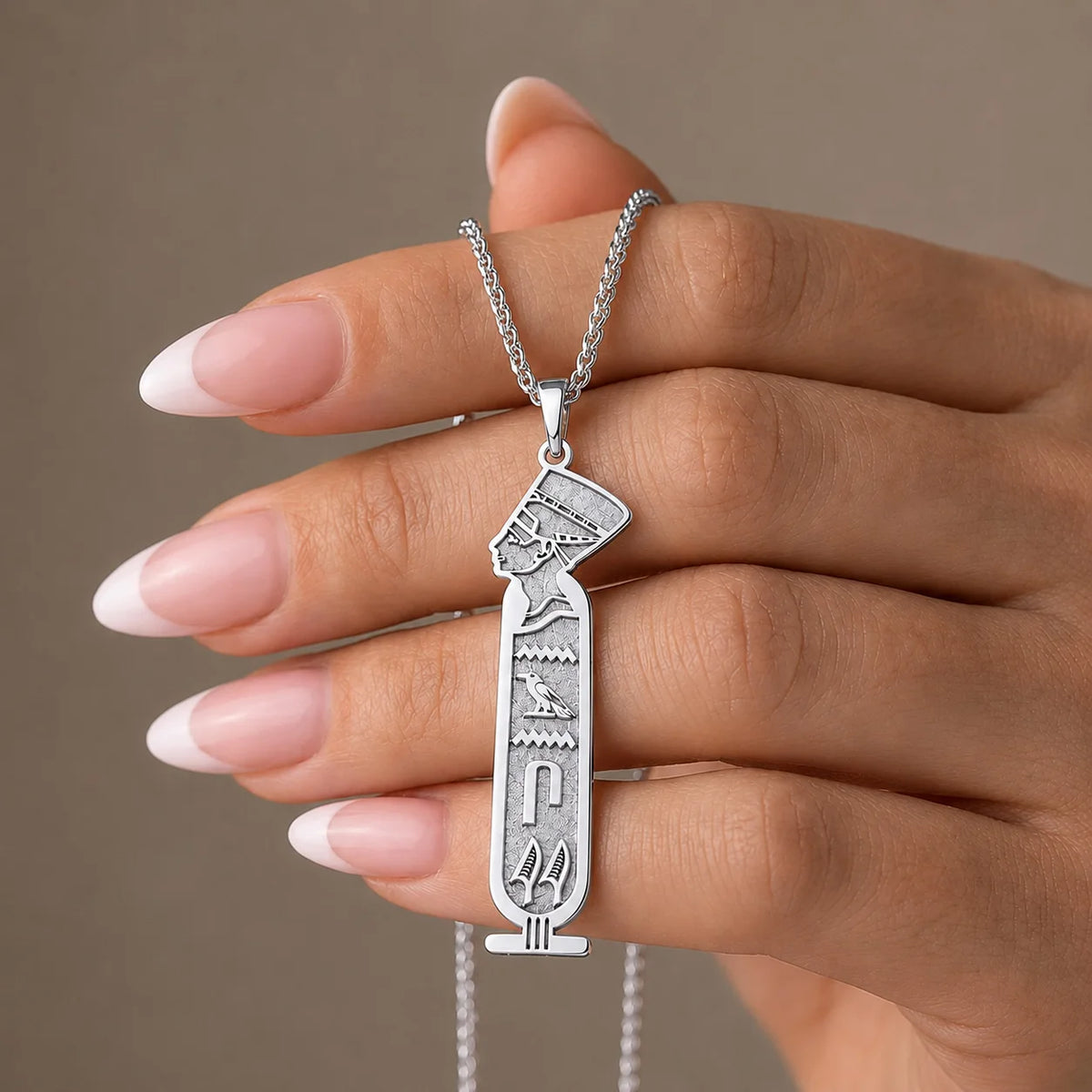 Hieroglyph Nefertiti Cartouche Jewelry