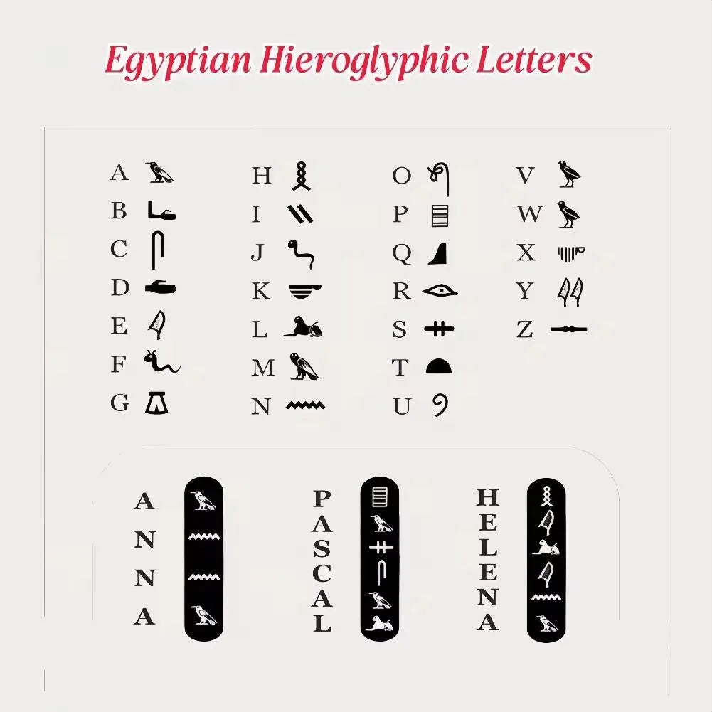 Personalized  Keychain Hieroglyphs Cartouche.